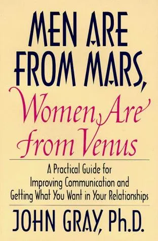 The cover of the book Men are from Mars, Women are from Venus by John Gray