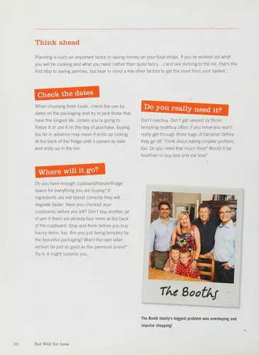 The cover of the book Eat Well for Less by Gregg Wallace, Chris Bavin, Helena Caldon, Jo Scarratt-Jones